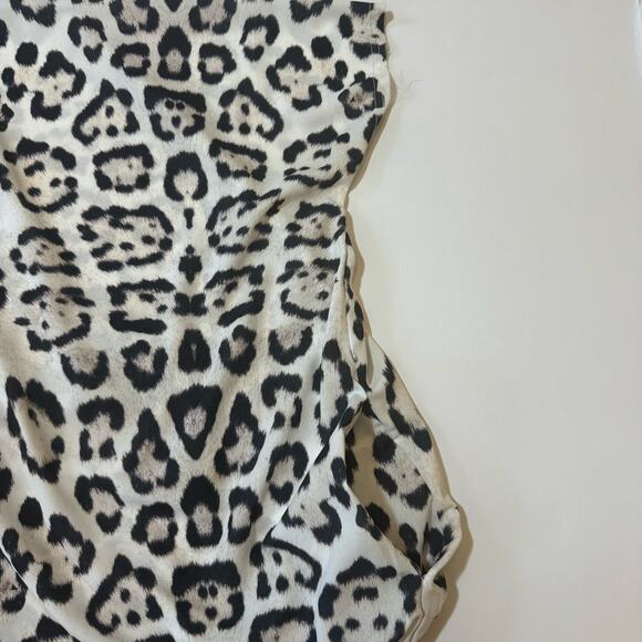 Baja East Animal Print Mini Shift Dress Size 00 - Picture 6 of 9